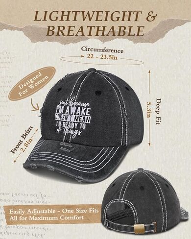 Flafens Womens Baseball Caps - Cute Baseball Hat Vintage Distressed Low Profile Embroidered Cotton Ladies Ball Ballcap in Kuwait