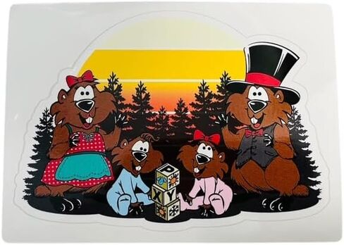 Punxsutawney Phil Family Portrait Decal in Saudi Arabia
