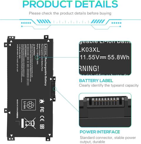 Fancy Buying 42Wh WDX0R Laptop Battery for dell Inspiron 15 5565 5567 5568 5578 7560 7570 7579 7569, 13 5368 5378 5379 7368 7378, 17 5000 5765 5767 5770, 14 7460 Fits 3CRH3 T2JX4 FC92N CYMGM in Kuwait