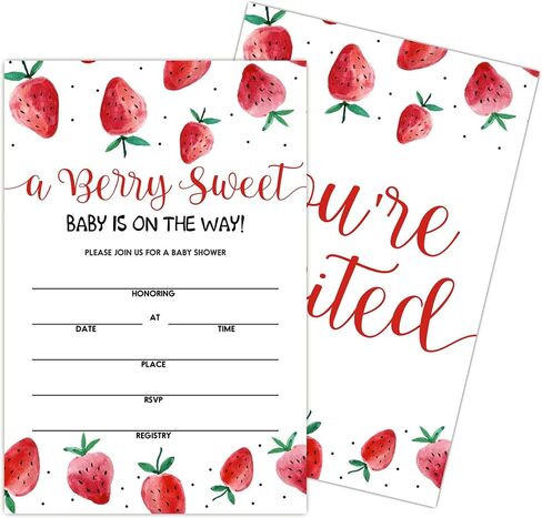 Geuro Baby Shower Invitations, Floral Fill In Invites Cards wih Envelopes, Baby in bloom, Set of 25. in Kuwait