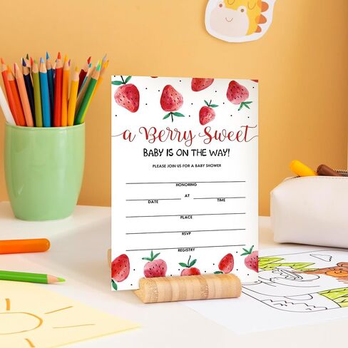Geuro Baby Shower Invitations, Floral Fill In Invites Cards wih Envelopes, Baby in bloom, Set of 25. in Kuwait