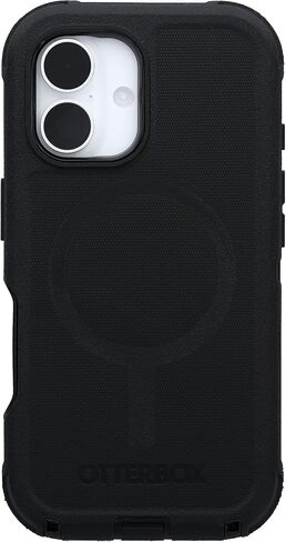 Otterbox iPhone 16 Plus Phone Case Defender Series Protection Service Service Series ، Magsafe ، غطاء هاتف واقٍ مقاوم للصدمات ، يناسب إطارًا مرفوعًا ، عبوات غير متزايدة (أسود) in Kuwait