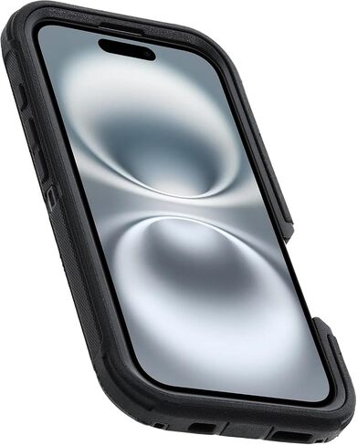 Otterbox iPhone 16 Plus Phone Case Defender Series Protection Service Service Series ، Magsafe ، غطاء هاتف واقٍ مقاوم للصدمات ، يناسب إطارًا مرفوعًا ، عبوات غير متزايدة (أسود) in Kuwait