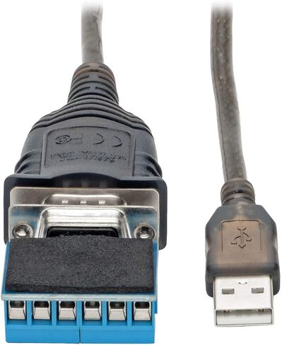Tripp Lite USB إلى RS485/RS422 FTDI كابل محول التسلسلي ، الاحتفاظ COM ، USB-A إلى DB9 M/M ، متوافق مع Windows و Mac و Linux ، 30 بوصة (U209-30N-IND) in Saudi Arabia