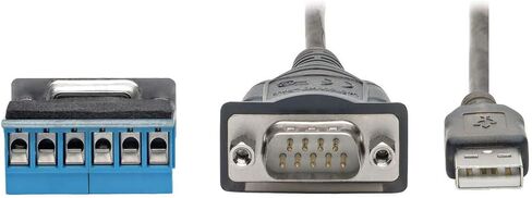 Tripp Lite USB إلى RS485/RS422 FTDI كابل محول التسلسلي ، الاحتفاظ COM ، USB-A إلى DB9 M/M ، متوافق مع Windows و Mac و Linux ، 30 بوصة (U209-30N-IND) in Saudi Arabia