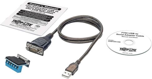 Tripp Lite USB إلى RS485/RS422 FTDI كابل محول التسلسلي ، الاحتفاظ COM ، USB-A إلى DB9 M/M ، متوافق مع Windows و Mac و Linux ، 30 بوصة (U209-30N-IND) in Saudi Arabia