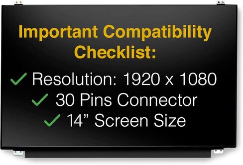 شاشة استبدال لـ Dell V1M58 30 Pins FHD 1920x1080 LED LED Matte LED مع الأدوات in Kuwait