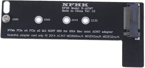1PC PCI-E X4 X2 M.2 for NGFF M-Key for NVME AHCI SSD Converter Card Adapter for 2014 M1ni A1347 MEGEN2 MEGEM2 MEGEQ2 in Saudi Arabia