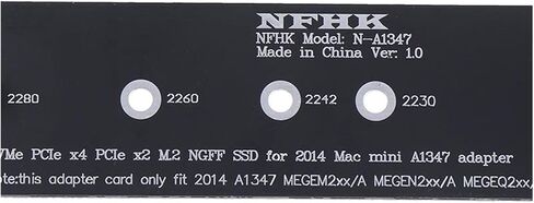 1PC PCI-E X4 X2 M.2 for NGFF M-Key for NVME AHCI SSD Converter Card Adapter for 2014 M1ni A1347 MEGEN2 MEGEM2 MEGEQ2 in Saudi Arabia