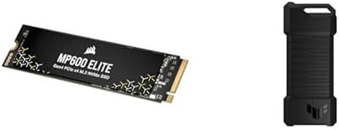 Corsair Bundle MP600 Elite 2TB (M.2) PCIe Gen4 x4 NVMe SSD & ASUS TUF Gaming A1 External NVMe SATA PCIe SSD Enclosure - USB-C, Q-Latch in Saudi Arabia