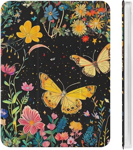 y2k الفراشة الزهور daisy case مع حامل القلم نحيف خفيفة الوزن trifold موقف متوافق مع iPad mini 4/5/6 mini4/5 （7.9in） in Kuwait