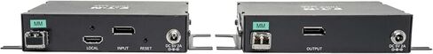 Eaton Tripp Lite Series DisplayPort Over Fiber Extender Kit, Up to 985 Feet / 300 Meters, 4K@60Hz Video, Multimode LC Duplex, 4:4:4, Power Over Cable, TAA Compliant, 1-Year Warranty (B127F-1A1-MMDDA) in Saudi Arabia
