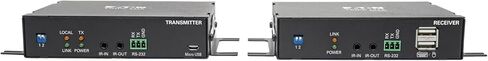 Eaton Tripp Lite Series DisplayPort Over Fiber Extender Kit, Up to 985 Feet / 300 Meters, 4K@60Hz Video, Multimode LC Duplex, 4:4:4, Power Over Cable, TAA Compliant, 1-Year Warranty (B127F-1A1-MMDDA) in Saudi Arabia