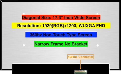 EMAJOR TECH استبدال الشاشة الجديدة لـ B173HAN05.1 1920X1080 FHD 300HZ LCD LED مع مجموعة من الأشرطة والأدوات in Saudi Arabia