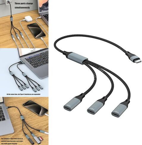 من السهل استخدام محول المنفذ USB C الشحن/مقابس نقل البيانات وقم بتشغيل لوحات تحكم ألعاب الهاتف الذكي الكمبيوتر اللوحي المحمول in Kuwait