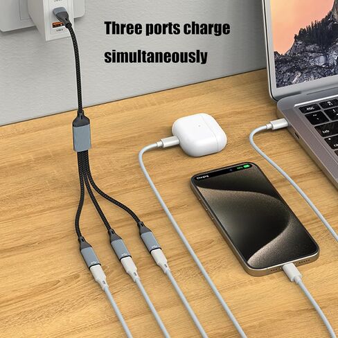 من السهل استخدام محول المنفذ USB C الشحن/مقابس نقل البيانات وقم بتشغيل لوحات تحكم ألعاب الهاتف الذكي الكمبيوتر اللوحي المحمول in Kuwait
