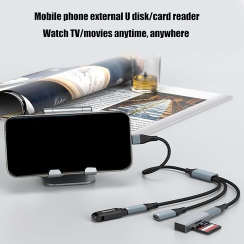 من السهل استخدام محول المنفذ USB C الشحن/مقابس نقل البيانات وقم بتشغيل لوحات تحكم ألعاب الهاتف الذكي الكمبيوتر اللوحي المحمول in Kuwait