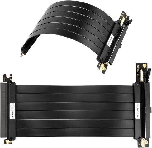 كابل RISER PCI لبطاقة الكابل المرنة 16x بطاقة امتداد عالية السرعة بمنفذ بطاقة PCIE 3.0 4.0 X16 RISER ل GPU (النوع 2) in Saudi Arabia
