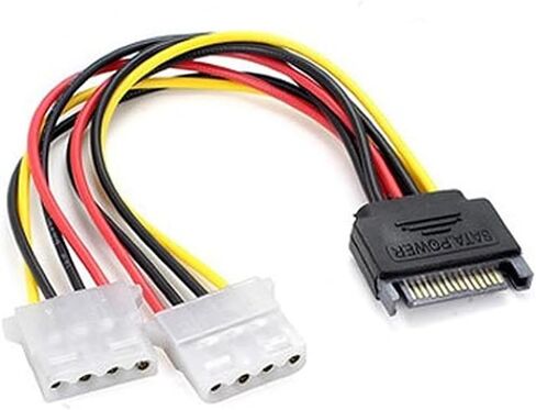 دبوس IDE إلى 2 ATA تسلسلي ATA كابل الطاقة الصلبة sata y الخائن الصلب محول سلك محول سلك in Saudi Arabia