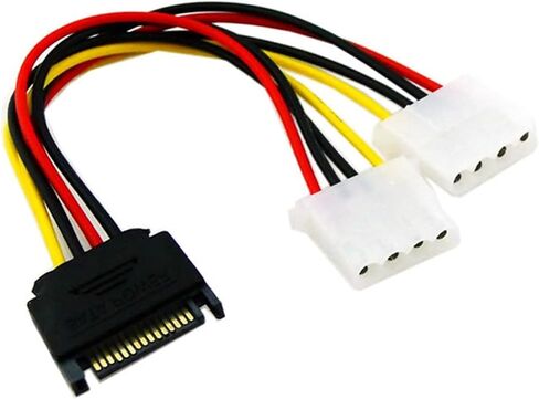 دبوس IDE إلى 2 ATA تسلسلي ATA كابل الطاقة الصلبة sata y الخائن الصلب محول سلك محول سلك in Saudi Arabia