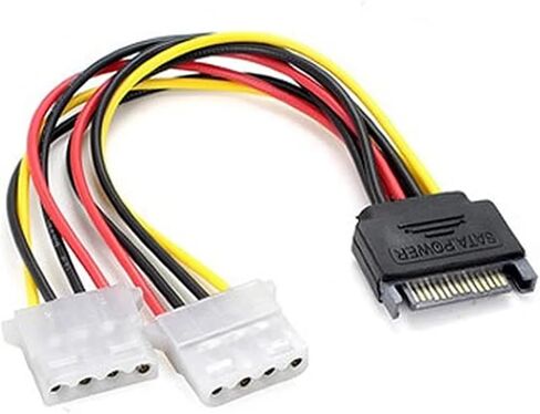 دبوس IDE إلى 2 ATA تسلسلي ATA كابل الطاقة الصلبة sata y الخائن الصلب محول سلك محول سلك in Saudi Arabia