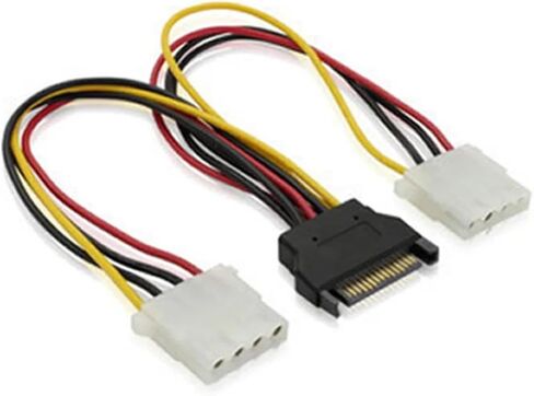 دبوس IDE إلى 2 ATA تسلسلي ATA كابل الطاقة الصلبة sata y الخائن الصلب محول سلك محول سلك in Saudi Arabia