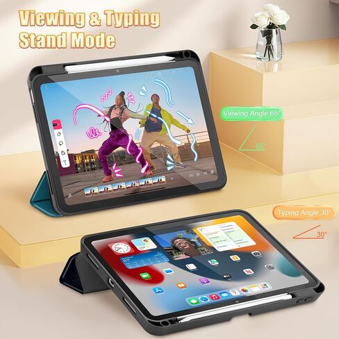 Tuiklol Case for iPad 11 inch (A16 Chip) 2025 Generation 11th / iPad 10.9 inch 2022 10th Gen,Slim Stand Hard Case Pencil Holder with TPU Back Cover & Trifold Stand & Auto Wake/Sleep, Night Forest in Saudi Arabia