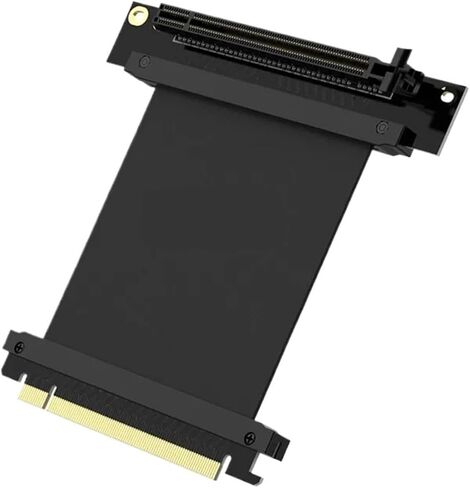 Turn Left PCI 16x Flexible Cable Card High Speed Extension Port Adapter Card PCIe 3.0 X16 Riser for Mining Miner 270°(30cm) in Saudi Arabia