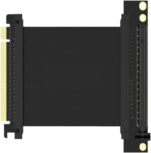 Turn Left PCI 16x Flexible Cable Card High Speed Extension Port Adapter Card PCIe 3.0 X16 Riser for Mining Miner 270°(30cm) in Saudi Arabia