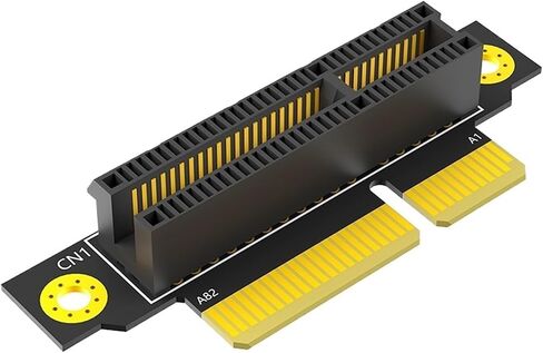 20mm PCIE X4 3.0 90 Degree Reverse Male to Female Riser Card PCI 4X to 4X Converter Adapter Riser Board for 1U Server PC in Saudi Arabia