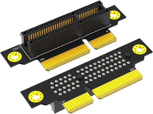 20mm PCIE X4 3.0 90 Degree Reverse Male to Female Riser Card PCI 4X to 4X Converter Adapter Riser Board for 1U Server PC in Saudi Arabia