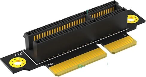 20mm PCIE X4 3.0 90 Degree Reverse Male to Female Riser Card PCI 4X to 4X Converter Adapter Riser Board for 1U Server PC in Saudi Arabia