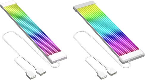 5V 3Pin Sync PC Cables 8/24PIN Motherboard Power Extension Cable Flexible Strip Light DIY Kit for Computer(X8) in Saudi Arabia