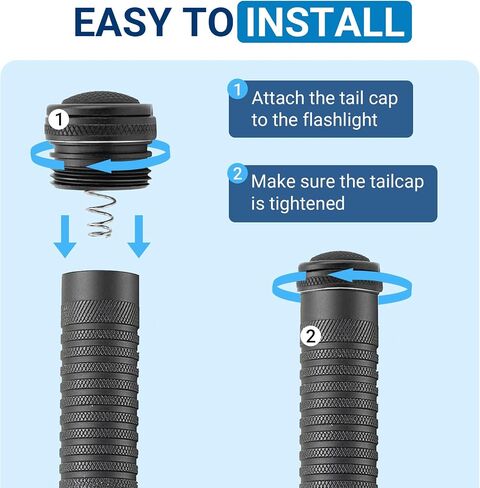 747013 Strion Tailcap Switch Compatible with Streamlight LED Flashlights Tail End Switch, Fit for Strion LED, HL, HP & HPL Lights, Flashlight Tailcap End Button in Kuwait