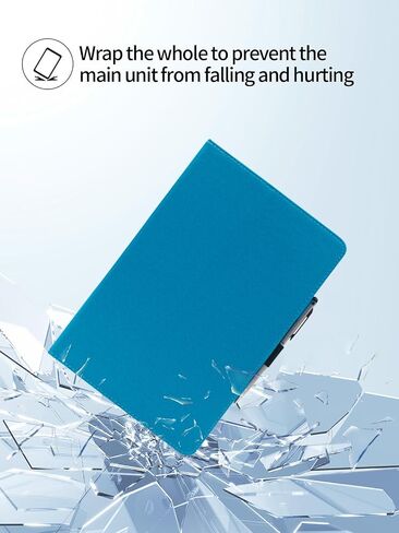 Case for FEONAL Android 14 Tablet 11 inch Tablets,11 inch Tablet,UYRUREL Leather Slim Folding Stand Cover with Hand Strap Magnet for Men Women Full Protection,SkyBlue. in Saudi Arabia