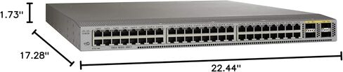 Cisco Nexus N3K-C3064TQ-10GT 48P 10GbE RJ45 4P 40GbE QSFP+ Switch (Renewed) in Saudi Arabia