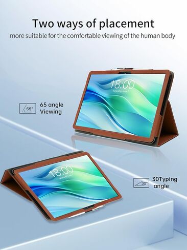 Case for FEONAL Android 14 Tablet 11 inch Tablets,11 inch Tablet,UYRUREL Leather Slim Folding Stand Cover with Hand Strap Magnet for Men Women Full Protection,SkyBlue. in Saudi Arabia