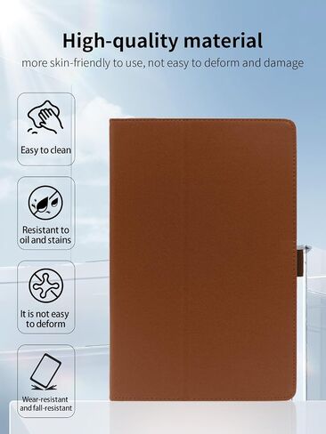 Case for FEONAL Android 14 Tablet 11 inch Tablets,11 inch Tablet,UYRUREL Leather Slim Folding Stand Cover with Hand Strap Magnet for Men Women Full Protection,SkyBlue. in Saudi Arabia