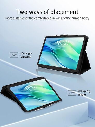 Case for FEONAL Android 14 Tablet 11 inch Tablets,11 inch Tablet,UYRUREL Leather Slim Folding Stand Cover with Hand Strap Magnet for Men Women Full Protection,SkyBlue. in Saudi Arabia
