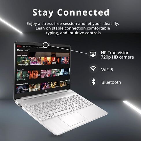 HP 17.3 Touchscreen Laptop Computer, 17 Inch HD+ Touch Screen Laptop, AMD Ryzen 3, Windows 11, 8GB DDR5 RAM, 512GB SSD, 10-Key Number Pad in Kuwait