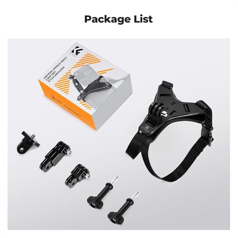 K & F Concept ترقية العمل كاميرا دراجة نارية دراجة نارية خوذة حزام الذقن حزام ، حامل خوذة مرفق تصاعد متوافق مع GoPro Hero 13/11/11/10/9/8/DJI Osmo Action 5Pro/4/3/Insta360 X5/X3/X3 in Kuwait