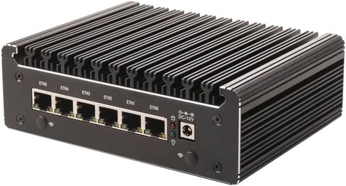 I226 × 6 2.5GLAN 7505 MICRO FIRWALL Appliance Pentium Gold Mini PC ، أجهزة كمبيوتر سطح المكتب 16G RAM 512G SSD M.2 NVME ، USB3.0 4K@60 عرض مزدوج ، Opnsense Appliance ، AES-NI ، Soft-Router Fit Office Home Industral in Saudi Arabia