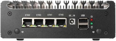 Micro Firewall Appliance ، N6005 Mini PC ، I226 2.5G LAN MINI Computer يدعم 2*DDR4 M.2 NVME ، Type-C ، USB3.2 ، SIM CARD SLOT ، 4K@60HZ DAWN in Kuwait