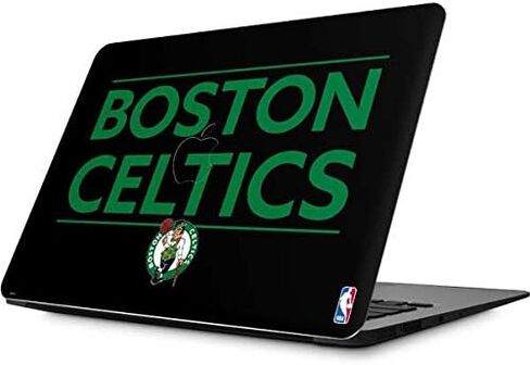 Skinit Skinit Laptop Skin متوافق مع MacBook Air 13.3 (2010-2017) - NBA Boston Celtics مرخص رسميًا - التصميم الأسود in Kuwait