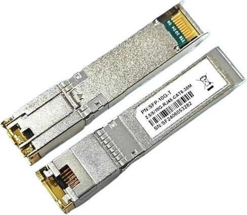 10GBASE-T SFP+ to RJ-45 TRANSCEIVER ، 2.5G 5GBE SFP+ COPPER ETHERNET CAT6A ، تصل إلى 30 مترًا ، لـ SFP-10G-T (2.5G-30M -1PC) in Saudi Arabia