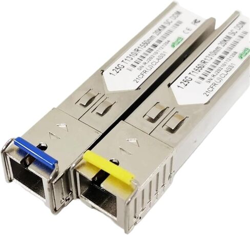 1.25 جيجابايت من الألياف SFP وحدة الإرسال والاستقبال البصرية SC 20km 1310nm/1550nm Singlemode Gigabit DDM in Kuwait