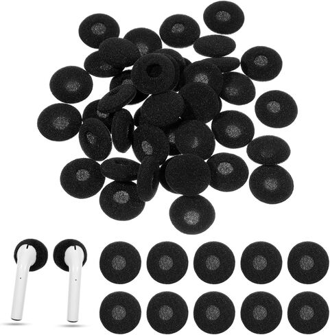 40 PCS سماعة الرأس تغطي الإسفنج الرغوي سمح أذن ناعم أذن نصيحة أذن براعم الاستبدال لقطر أذن قطر 15 مم-20 مم (أسود) in Kuwait