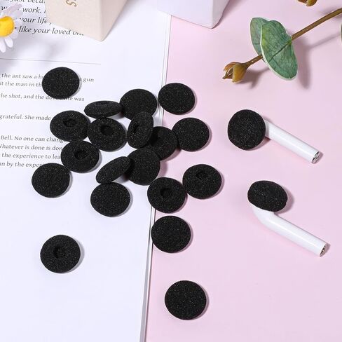 40 PCS سماعة الرأس تغطي الإسفنج الرغوي سمح أذن ناعم أذن نصيحة أذن براعم الاستبدال لقطر أذن قطر 15 مم-20 مم (أسود) in Kuwait