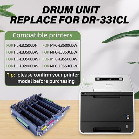 Drum Unit Replacement for DR431CL, Compatible with Brother Printer HL-L8260CDW HL-L8360CDW HL-L8360CDWT HL-L8360CDWMT MFC-L8610CDW MFC-L8900CDW, 30000 Page Yield, Replace# DR-431CL (3 Years Warranty) in Kuwait