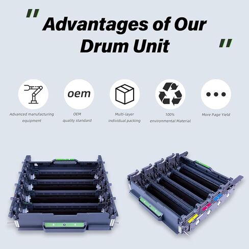 Drum Unit Replacement for DR431CL, Compatible with Brother Printer HL-L8260CDW HL-L8360CDW HL-L8360CDWT HL-L8360CDWMT MFC-L8610CDW MFC-L8900CDW, 30000 Page Yield, Replace# DR-431CL (3 Years Warranty) in Kuwait